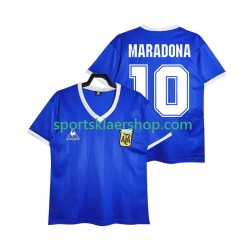 Argentina drakt MARADONA 10 1986 Retro Bortetrøye Kort erm , Herre