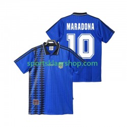 Argentina drakt MARADONA 10 Retro Bortetrøye Kort erm 1994 , Herre