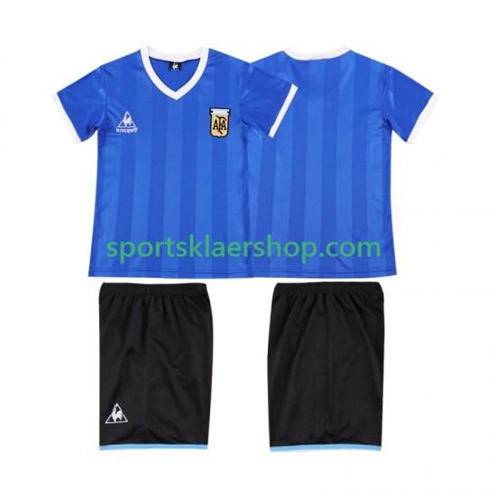 Argentina drakt 1986 Retro Bortetrøye Kort erm , Barnesett