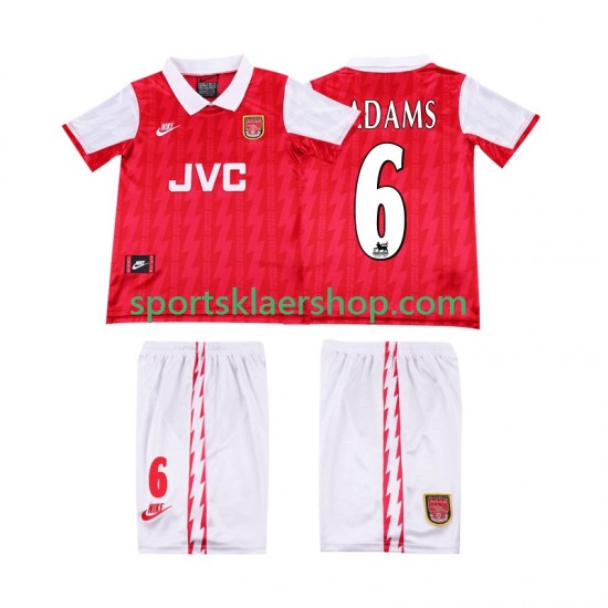 Arsenal drakt ADAMS 6 1996 Retro Hjemmetrøye Kort erm 1994 , Barnesett