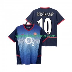 Arsenal drakt BERGKAMP 10 2002 Retro Bortetrøye Kort erm 2004 , Herre