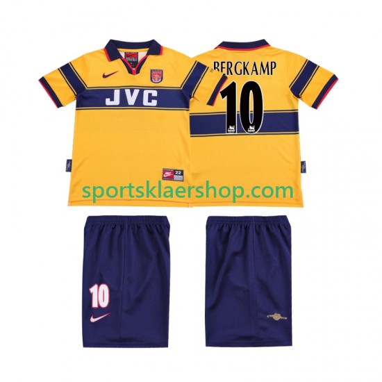 Arsenal drakt BERGKAMP 10 1997 Retro Bortetrøye Kort erm 1999 , Barnesett