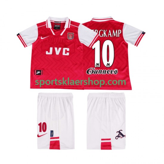 Arsenal drakt BERGKAMP 10 1996 1997 Retro Hjemmetrøye Kort erm , Barnesett