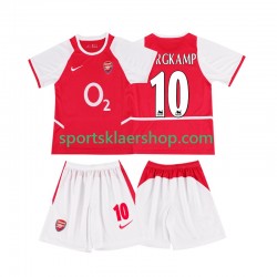 Arsenal drakt BERGKAMP 10 2002 2003 Retro Hjemmetrøye Kort erm , Barnesett