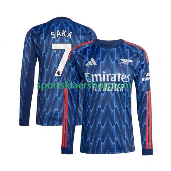Arsenal drakt Bukayo Saka 7 Bortetrøye Lang erm 2025-2026 , Herre