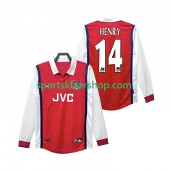 Arsenal drakt Henry 14 1998 Retro Hjemmetrøye Lang erm 1999 , Herre