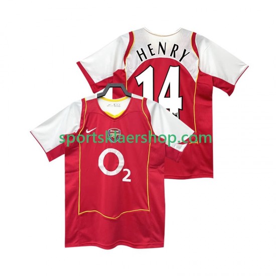 Arsenal drakt Henry 14 2005 Retro Hjemmetrøye Kort erm 2004 , Herre