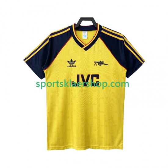 Arsenal drakt 1988 Retro Bortetrøye Kort erm 1990 , Herre