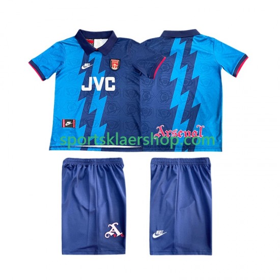 Arsenal drakt 1995 1996 Retro Bortetrøye Kort erm , Barnesett