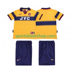 Arsenal drakt 1997 Retro Bortetrøye Kort erm 1999 , Barnesett