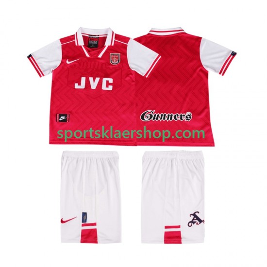 Arsenal drakt 1996 1997 Retro Hjemmetrøye Kort erm , Barnesett
