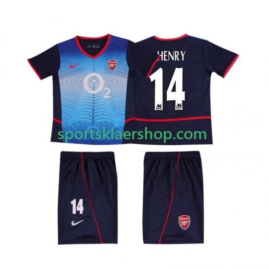 Arsenal drakt Thierry Henry 14 2002 Retro Bortetrøye Kort erm 2004 , Barnesett