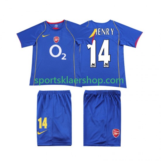 Arsenal drakt Thierry Henry 14 2005 Retro Bortetrøye Kort erm 2004 , Barnesett