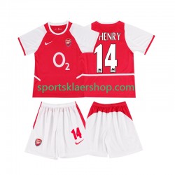 Arsenal drakt Thierry Henry 14 2002 2003 Retro Hjemmetrøye Kort erm , Barnesett