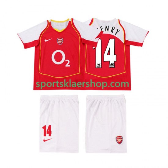 Arsenal drakt Thierry Henry 14 2005 Retro Hjemmetrøye Kort erm 2004 , Barnesett