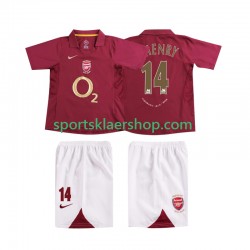 Arsenal drakt Thierry Henry 14 2005 Retro Hjemmetrøye Kort erm 2006 , Barnesett