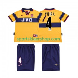 Arsenal drakt VIEIRA 4 1997 Retro Bortetrøye Kort erm 1999 , Barnesett