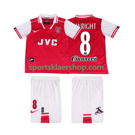 Arsenal drakt WRIGHT 8 1996 1997 Retro Hjemmetrøye Kort erm , Barnesett