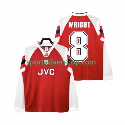 Arsenal drakt WRIGHT 8 192 Retro Hjemmetrøye Lang erm 1994 , Herre