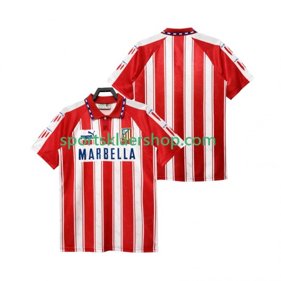 Atlético Madrid drakt 1995 Retro Hjemmetrøye Kort erm 1994 , Herre