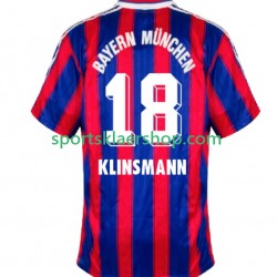 FC Bayern München drakt Klinsmann 18 1995 1997 Retro Hjemmetrøye Kort erm , Herre