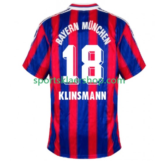FC Bayern München drakt Klinsmann 18 1995 1997 Retro Hjemmetrøye Kort erm , Herre