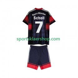 FC Bayern München drakt Scholl 7 1997 Retro Hjemmetrøye Kort erm 1999 , Barnesett