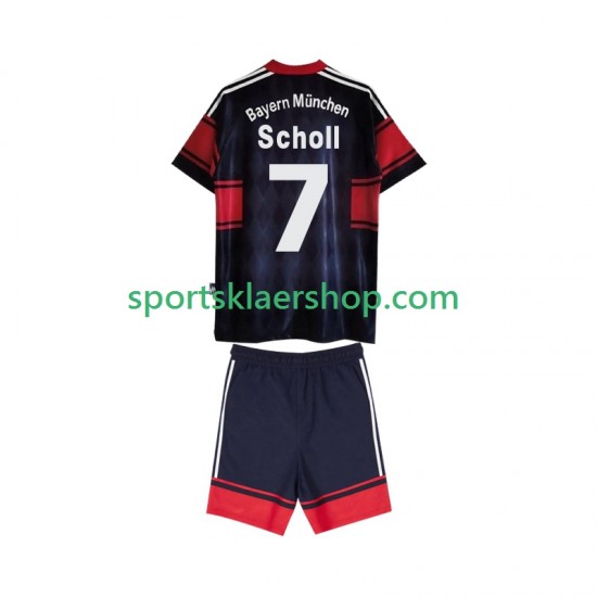 FC Bayern München drakt Scholl 7 1997 Retro Hjemmetrøye Kort erm 1999 , Barnesett