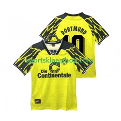 Borussia Dortmund drakt Moller 10 1995 Retro Hjemmetrøye Kort erm 1994 , Herre