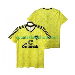 Borussia Dortmund drakt 1988 1989 Retro Hjemmetrøye Kort erm , Herre
