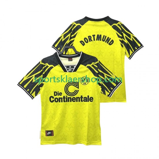 Borussia Dortmund drakt 1995 Retro Hjemmetrøye Kort erm 1994 , Herre
