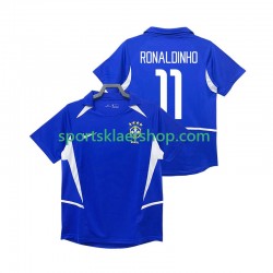 Brasil drakt RONALDINHO 11 2002 Retro Bortetrøye Kort erm , Herre