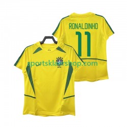 Brasil drakt RONALDINHO 11 2002 Retro Hjemmetrøye Kort erm , Herre