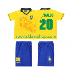 Brasil drakt RONALDO 20 Retro Hjemmetrøye Kort erm 1994 , Barnesett