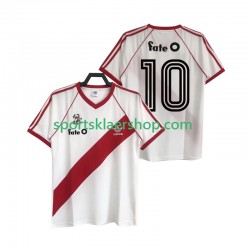 CA River Plate drakt 10 1986 Retro Hjemmetrøye Kort erm , Herre