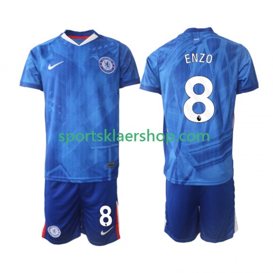 Chelsea drakt Enzo Fernandez 8 Hjemmetrøye Kort erm 2025-2026 , Barnesett