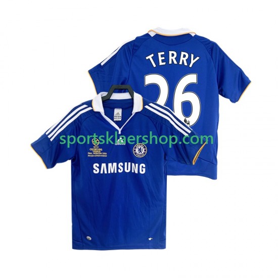 Chelsea drakt TERRY 26 2007 Retro Hjemmetrøye Kort erm 2008 , Herre