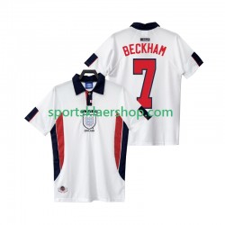 England drakt BECKHAM 7 1998 Retro Hjemmetrøye Kort erm , Herre