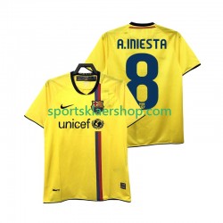 FC Barcelona drakt A INIESTA 8 2009 Retro Bortetrøye Kort erm 2008 , Herre