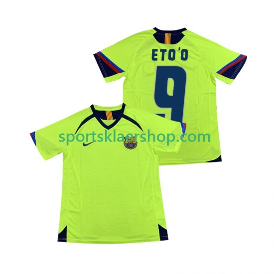 FC Barcelona drakt ETOO 9 2005 Retro Bortetrøye Kort erm 2006 , Herre