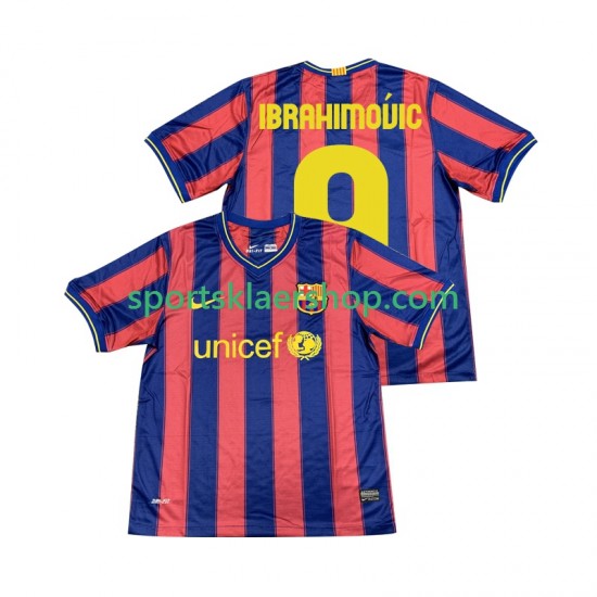 FC Barcelona drakt Ibrahimovic 9 2009 Retro Hjemmetrøye Kort erm 2010 , Herre