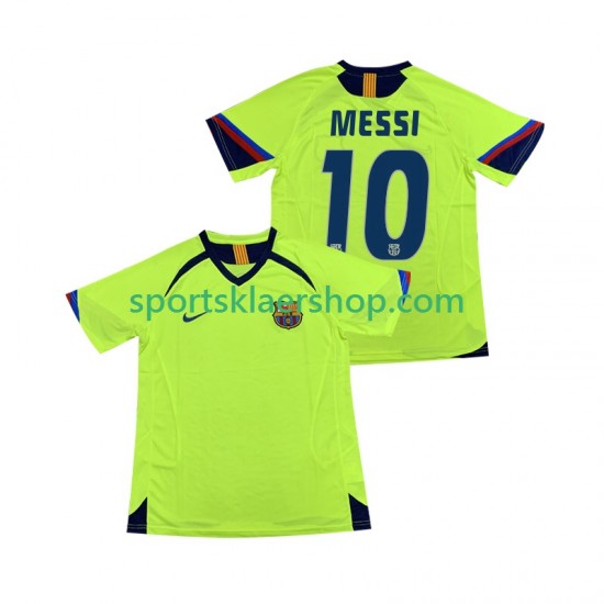 FC Barcelona drakt Lionel Messi 10 2005 Retro Bortetrøye Kort erm 2006 , Herre