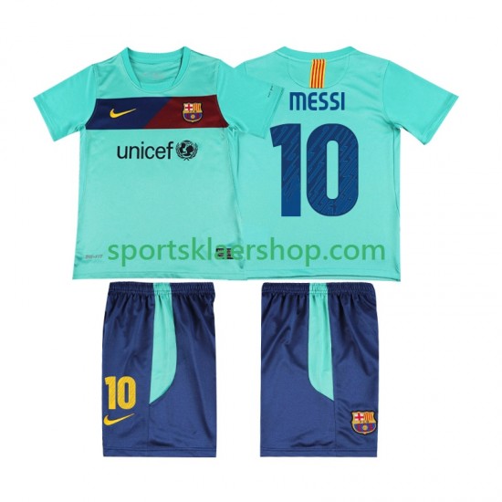 FC Barcelona drakt Lionel Messi 10 Retro Bortetrøye Kort erm 2010 2011 , Barnesett