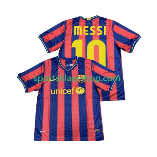 FC Barcelona drakt Lionel Messi 10 2009 Retro Hjemmetrøye Kort erm 2010 , Herre