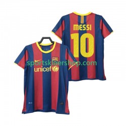 FC Barcelona drakt Lionel Messi 10 Retro Hjemmetrøye Kort erm 2010 2011 , Herre