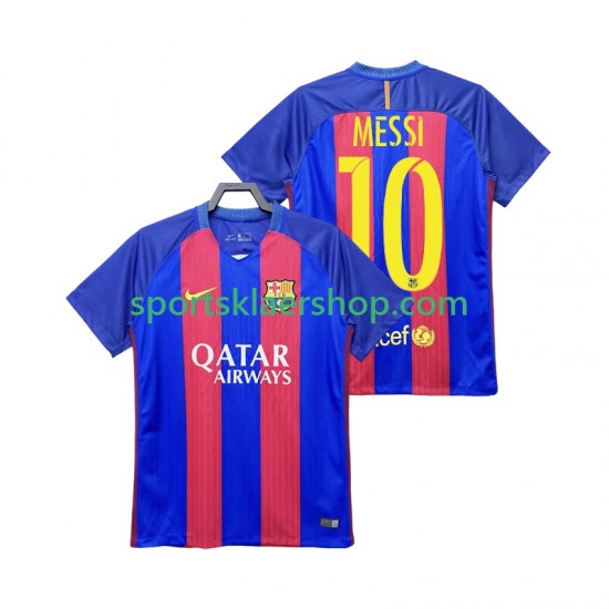FC Barcelona drakt Lionel Messi 10 2016 2017 Retro Hjemmetrøye Kort erm , Herre