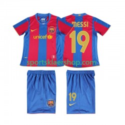 FC Barcelona drakt Lionel Messi 19 2007 Retro Hjemmetrøye Kort erm 2008 , Barnesett