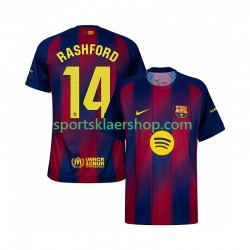 FC Barcelona drakt Marcus Rashford 14 Hjemmetrøye Kort erm 2025-2026 , Herre