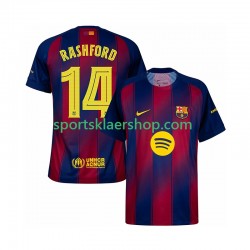 FC Barcelona drakt Marcus Rashford 14 Champions League Hjemmetrøye Kort erm 2025-2026 , Herre