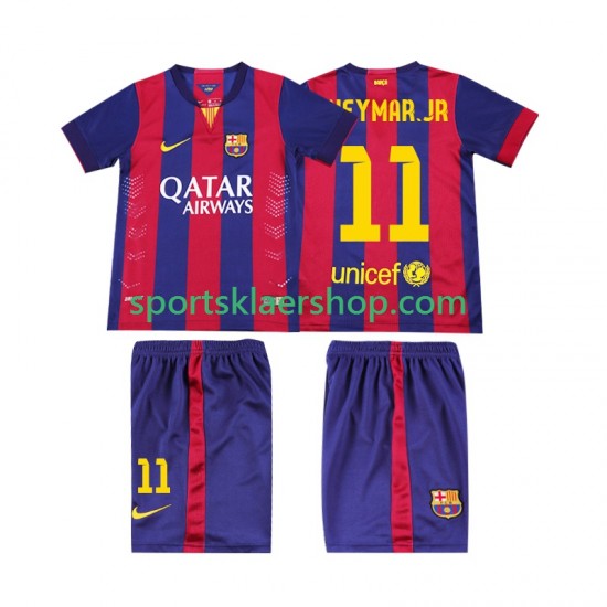 FC Barcelona drakt Neymar JR 11 2014 2015 Retro Hjemmetrøye Kort erm , Barnesett